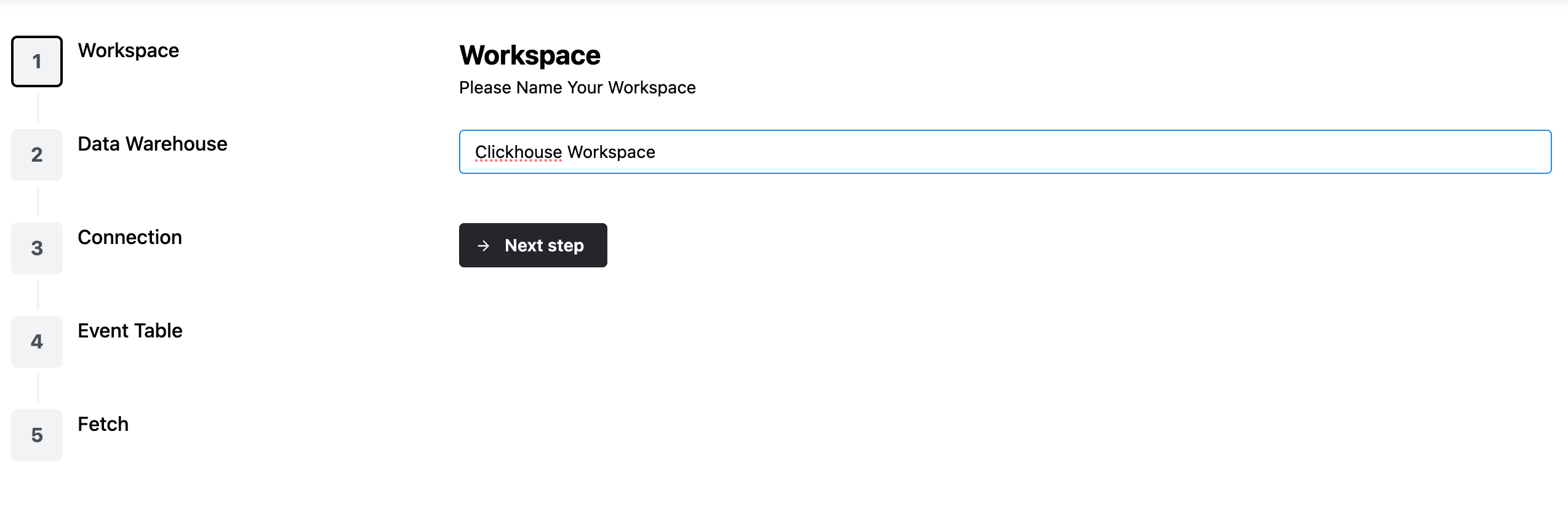 Create workspace